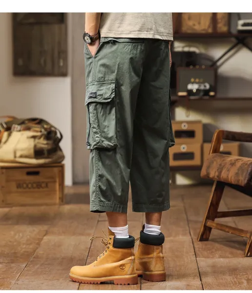 Design Cargo Pants Black + Timberland Boots Wheat Boots - 18