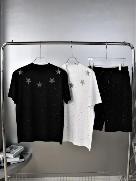 Design Embellished Drawstring Waist Shorts Black - 4