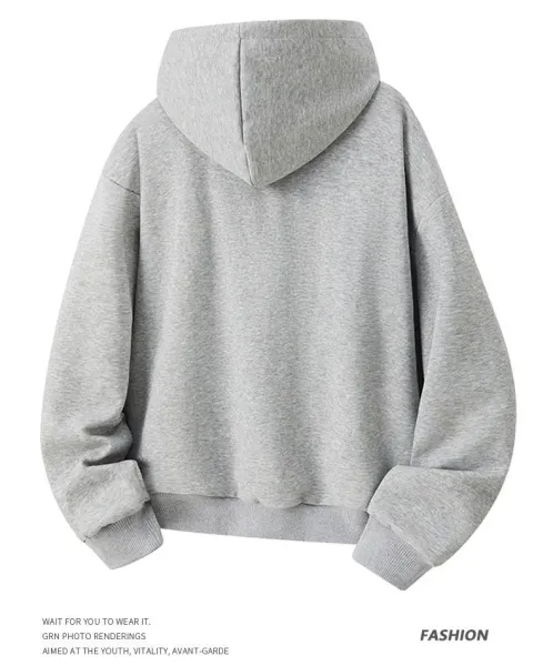 Design Zip-Up Hooded Jacket Black with Plaid Lining Outerwear - 14