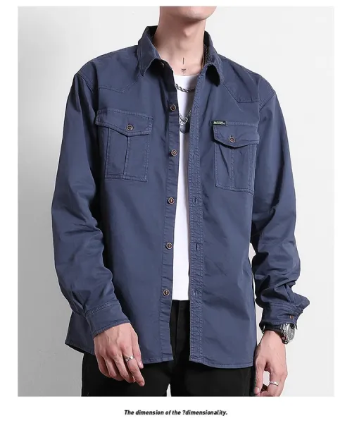 Design Utility Shirt Navy Blue - 24