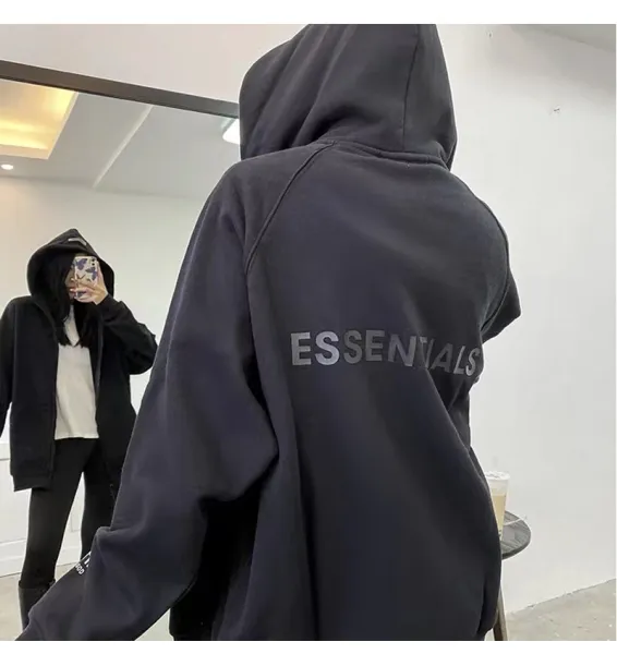 Fear of God Essentials Oversized Hoodie Beige - 23