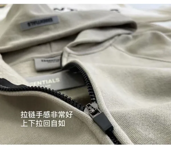 Fear of God Essentials Oversized Hoodie Beige - 27