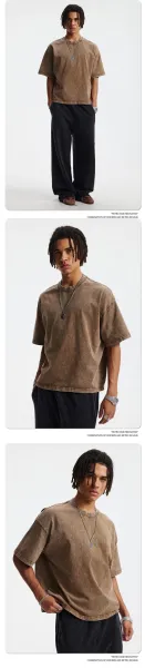 Design AR Stir Fried Make Old Short T-Shirt Batik Brown T-Shirt T-Shirts - 17