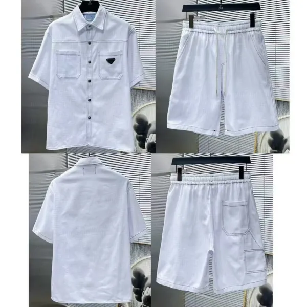 Design Denim Shorts Navy Blue Drawstring Waist Shorts - 4