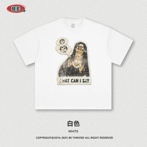 Design BE Thrived What Can I Say Graphic T-Shirt White T-Shirts - 1