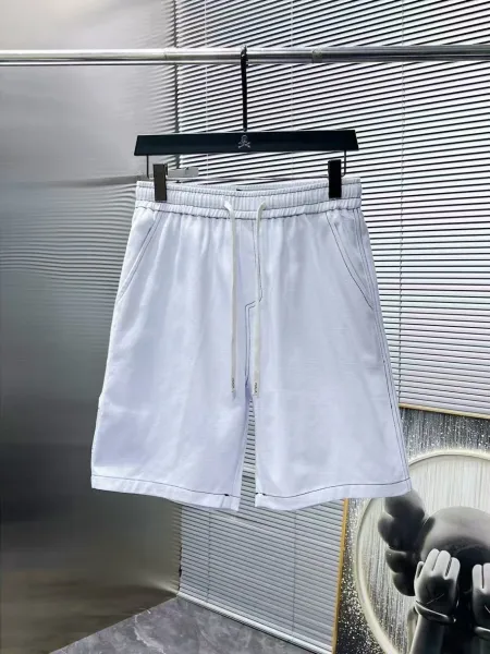 Design Denim Shorts Navy Blue Drawstring Waist Shorts - 7