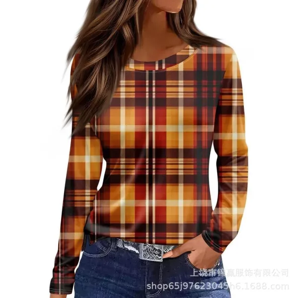 Design Striped Long Sleeve Knit Top Multicolor - 22