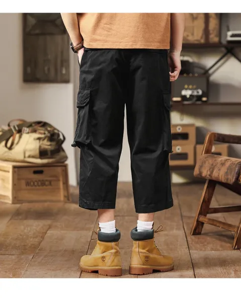 Design Cargo Pants Black + Timberland Boots Wheat Boots - 21