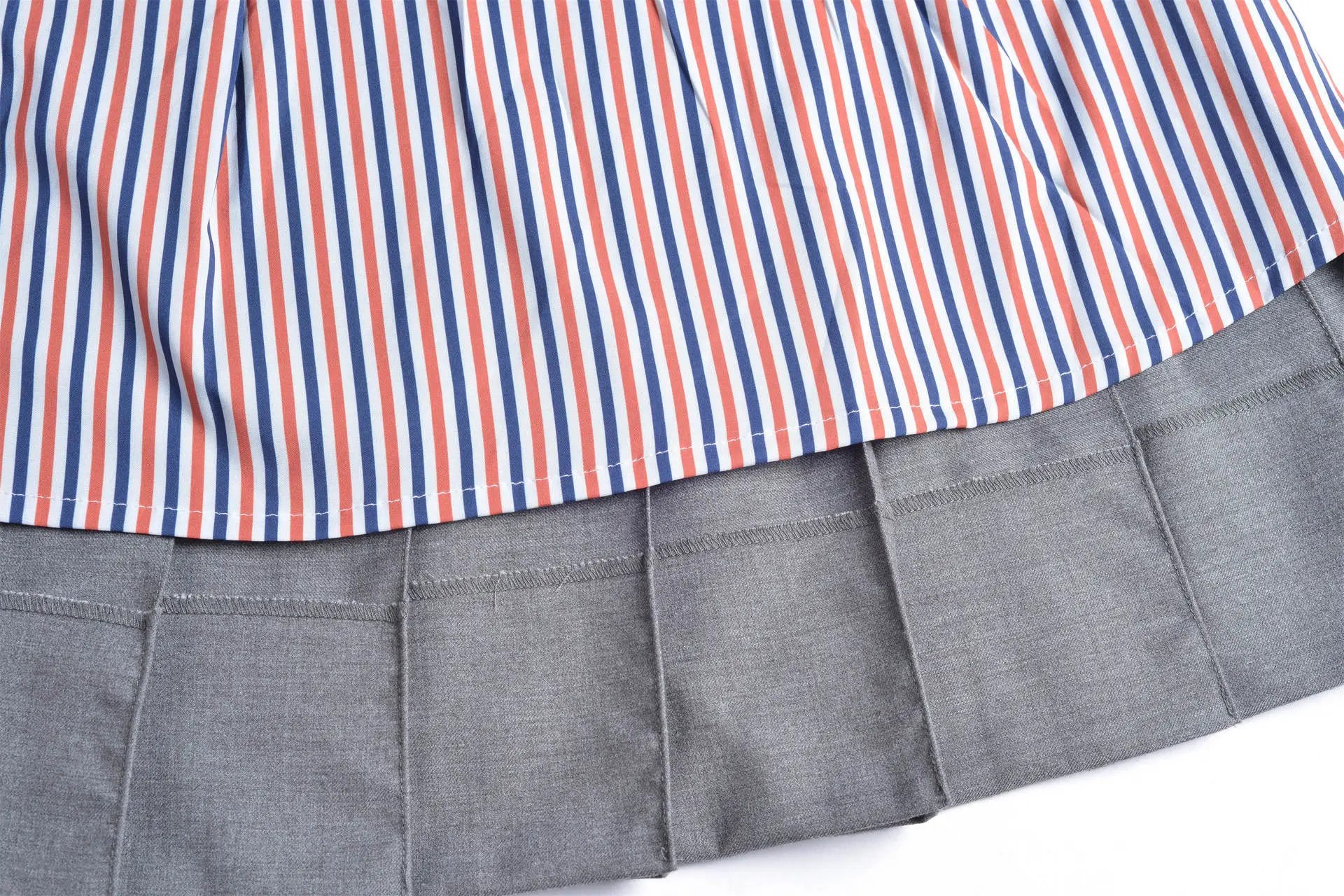 Thom Browne Pleated Skirt Gray - 17