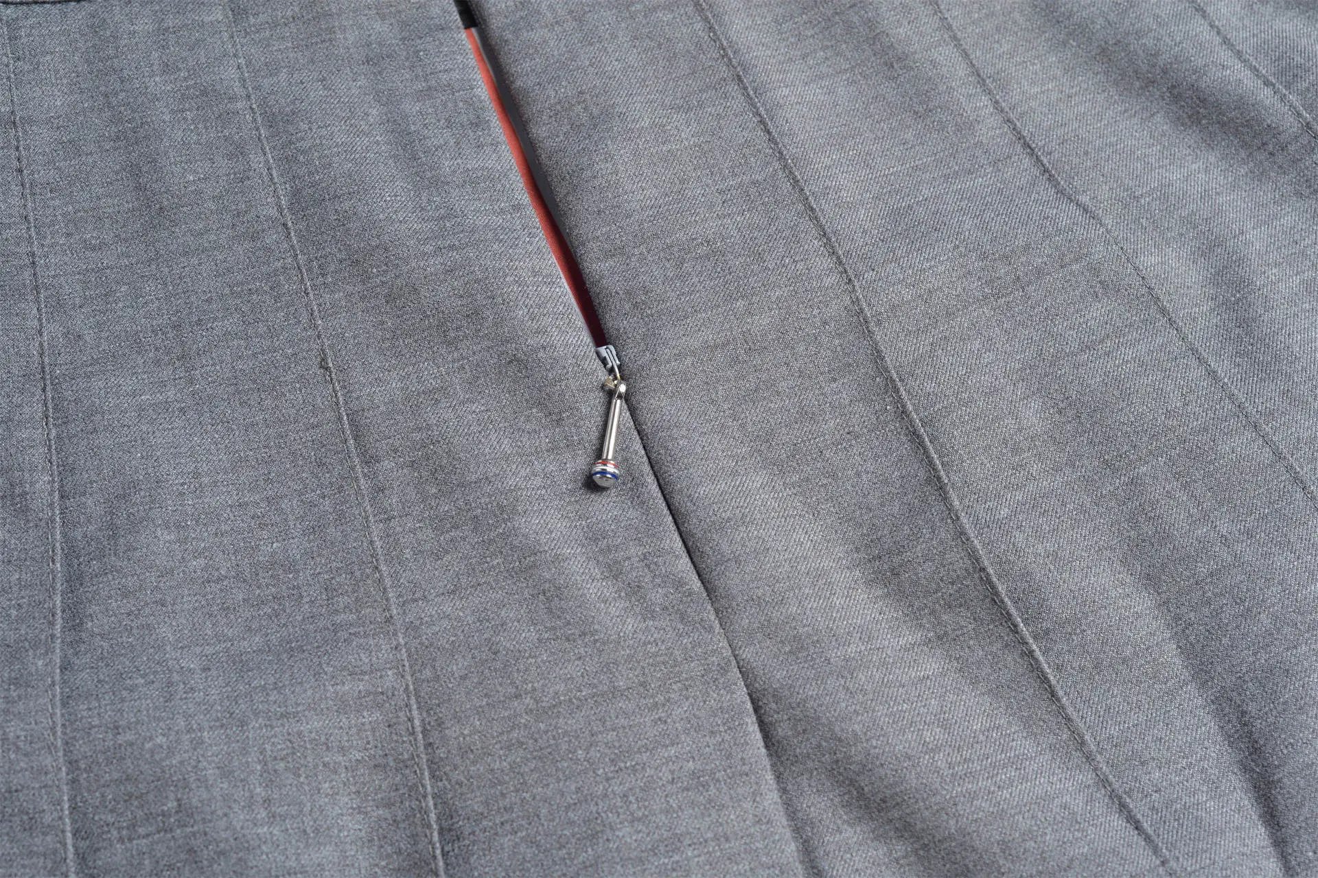 Thom Browne Pleated Skirt Gray - 16
