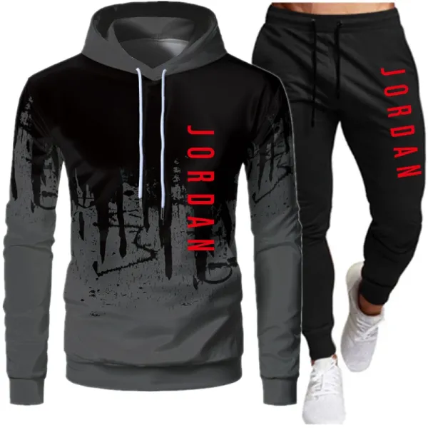 Design Jordan Brand Graphic Hoodie and Sweatpants Set Army Green Black Sets - 12
