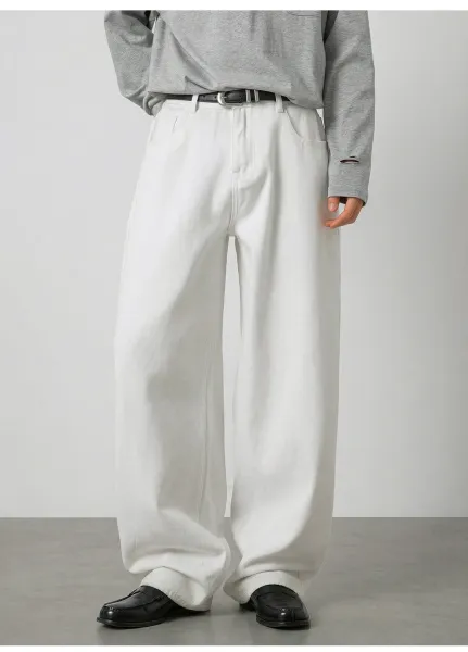 Design Wide-Leg Relaxed Fit Black Pants - 16