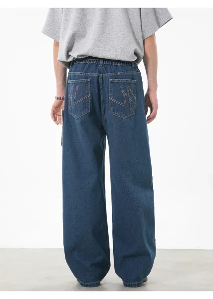 Design Wide-Leg Relaxed Fit Black Pants - 26