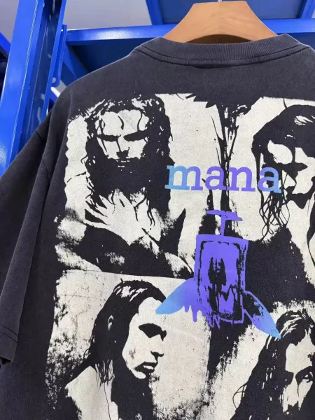 Design MANA Cuando Los Angeles Lloran Band Graphic T-Shirt Black T-Shirts - 18