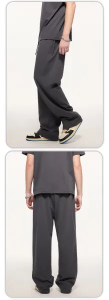 Design Binken Jogger Pants Gray White Sweatpants - 14