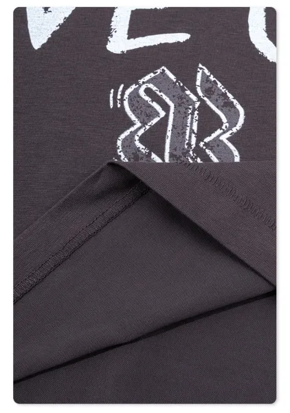 Design Motivational Graphic T-Shirt Metal Black - 35