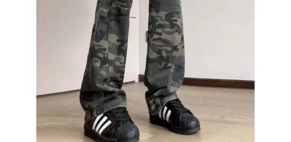 Adidas Originals Superstar Black White Sneakers - 8