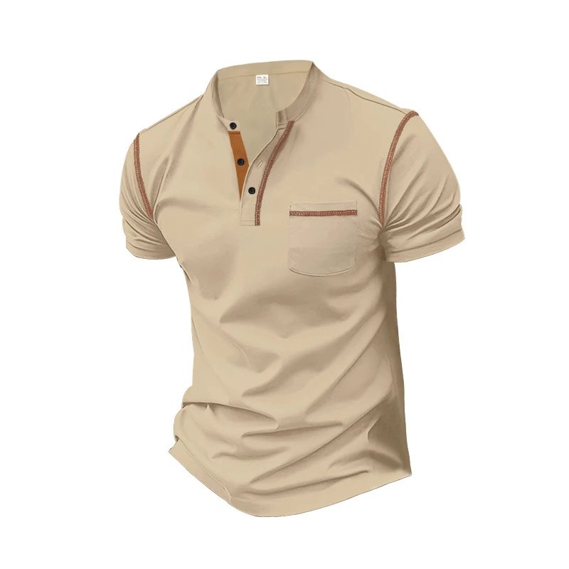 Design Henley T-Shirt Army Green - 34