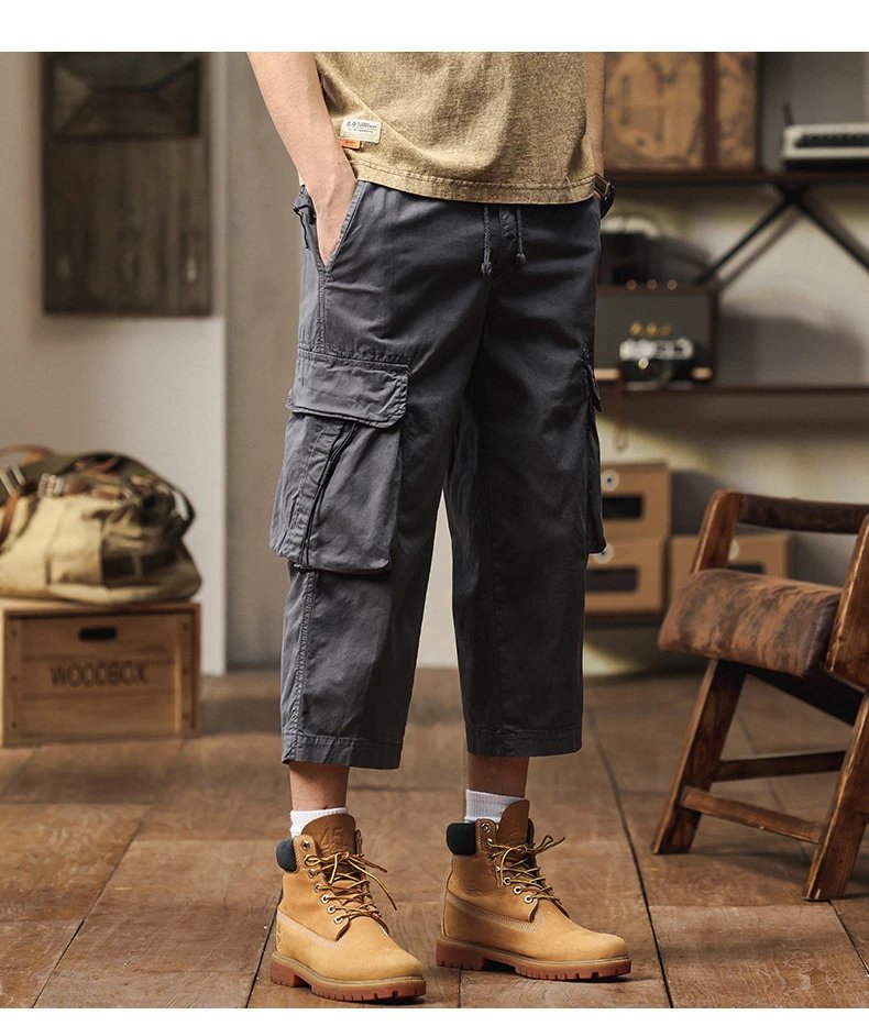 Design Cargo Pants Black + Timberland Boots Wheat Boots - 12