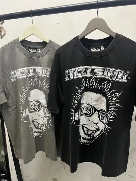 Hellstar Records Graphic Print Black T-Shirt - 4