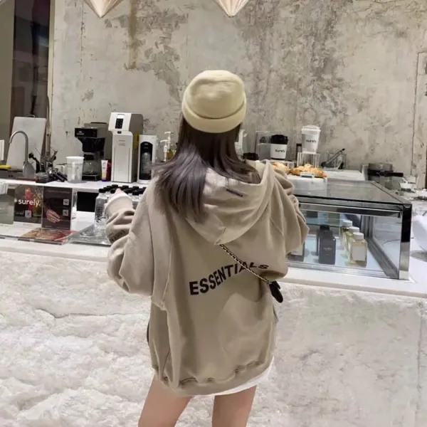 Fear of God Essentials Oversized Hoodie Beige - 16