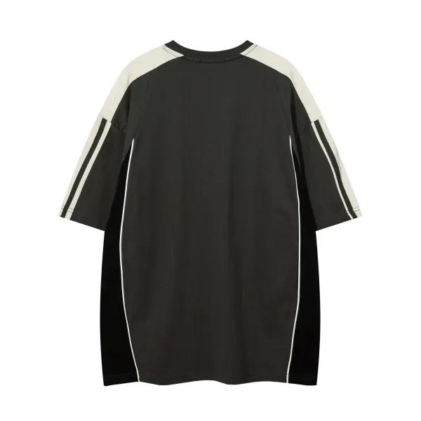 Design AW Spiky Head Oversized Raglan T-Shirt Black / Beige T-Shirts - 5