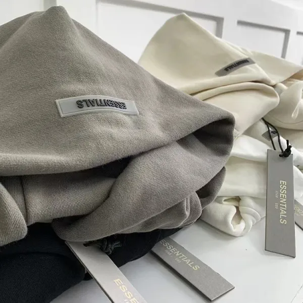 Fear of God Essentials Oversized Hoodie Beige - 25