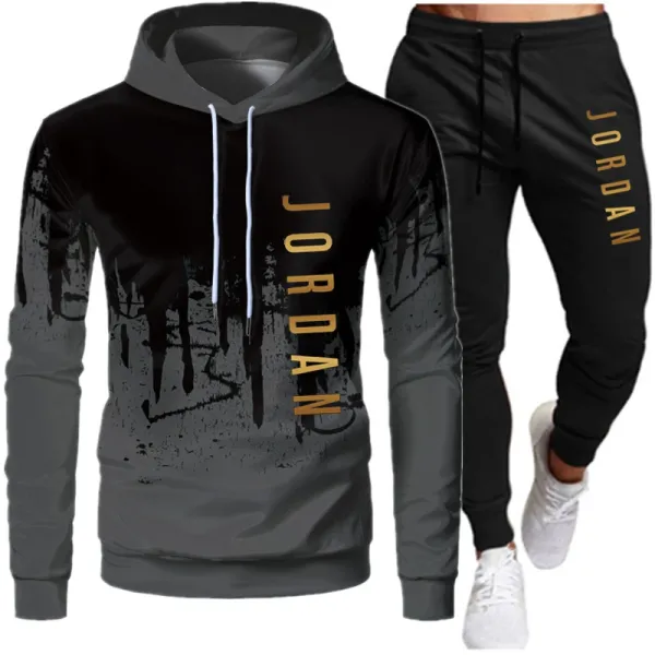 Design Jordan Brand Graphic Hoodie and Sweatpants Set Army Green Black Sets - 11