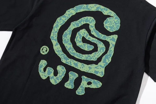 Design WIP Spiral Logo T-Shirt Dark Green T-Shirts - 35