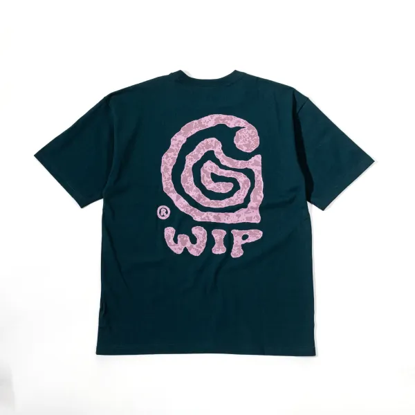 Design WIP Spiral Logo T-Shirt Dark Green T-Shirts - 1