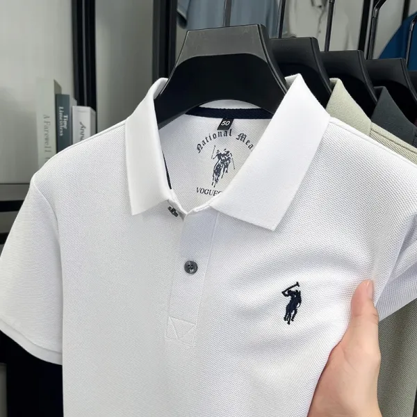 Polo Ralph Lauren Classic Fit Pique Polo White Polo Shirt - 1