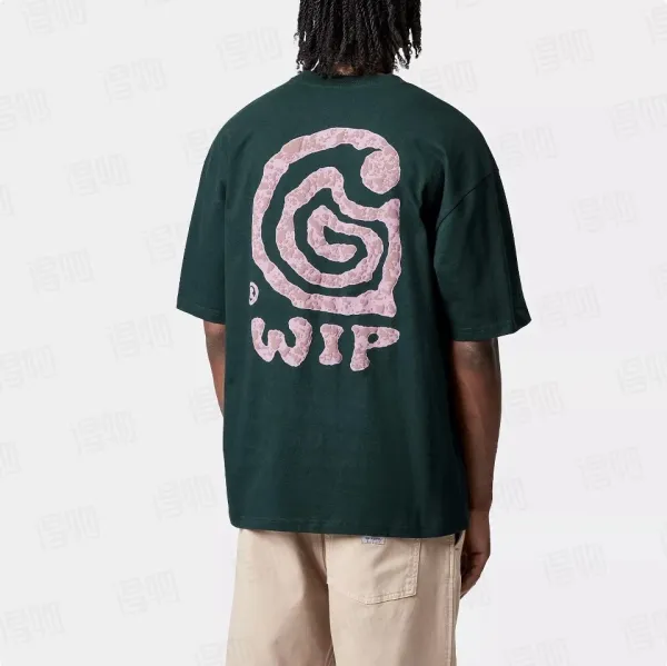 Design WIP Spiral Logo T-Shirt Dark Green T-Shirts - 9