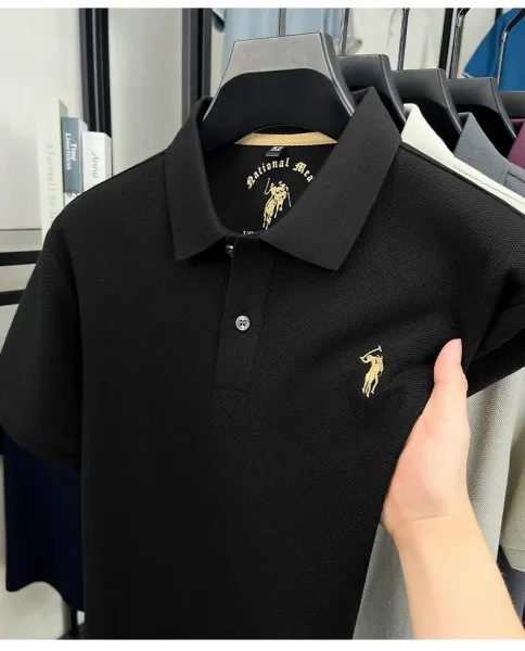Design Polo Ralph Lauren Classic Fit Pique Polo Shirt Charcoal Gray Tops.polo - 22