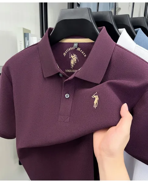 Design Polo Ralph Lauren Classic Fit Pique Polo Shirt Charcoal Gray Tops.polo - 33