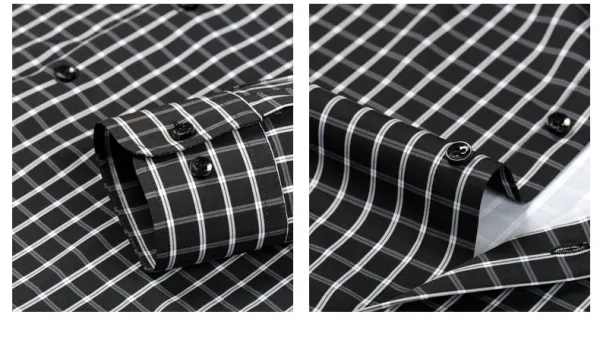 Design Classic Blue Grid Check Shirt - 17