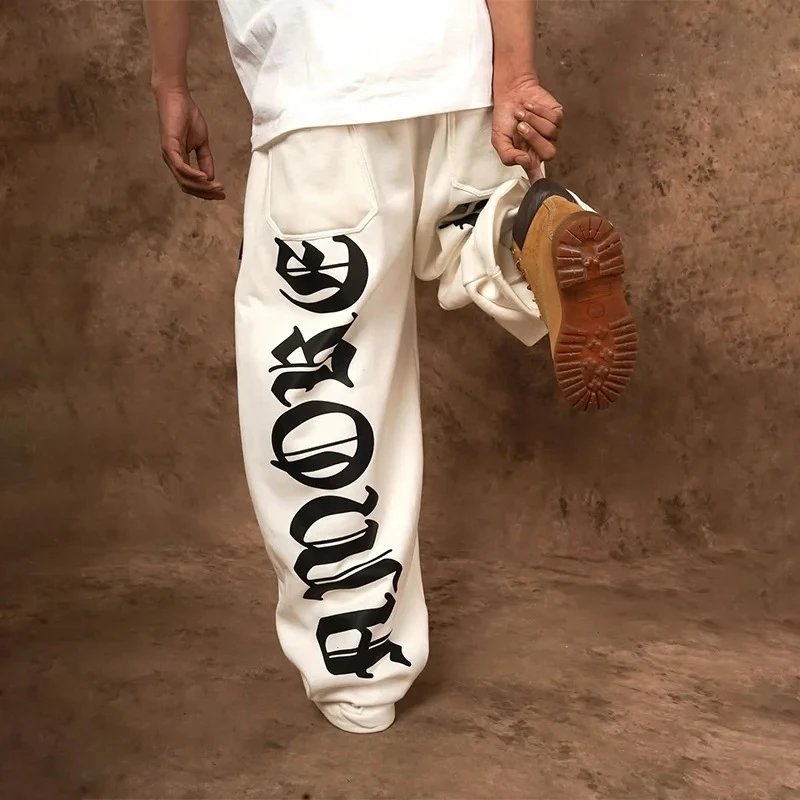 Amiri Gothic Logo Sweatpants Black - 7