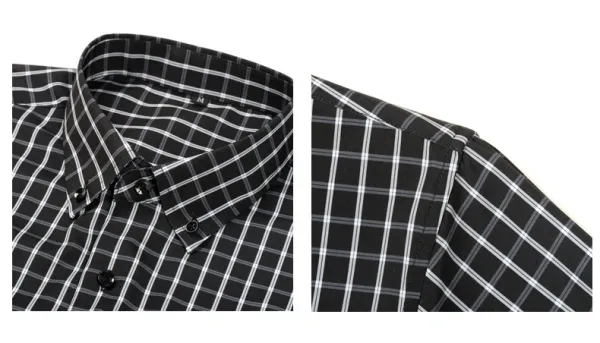 Design Classic Blue Grid Check Shirt - 16