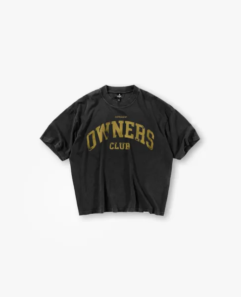 Represent Owners Club Distressed Black T-Shirt - 1