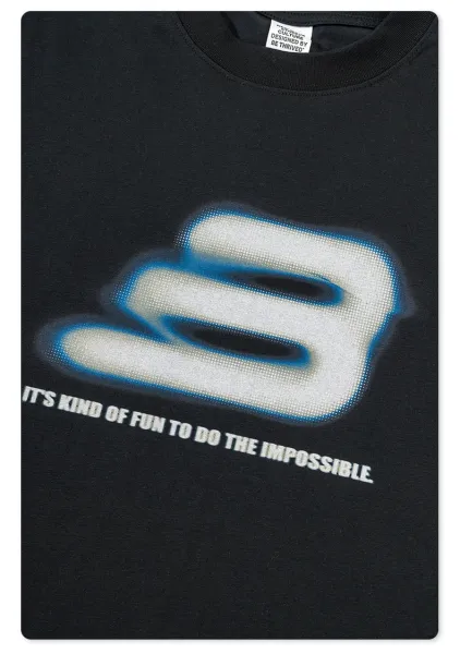 Design 3 Logo Graphic T-Shirt Metal Black - 32