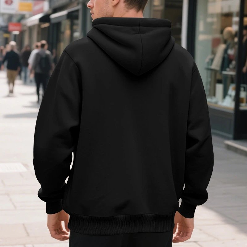 Design Basic Full-Zip Hoodie Black - 11