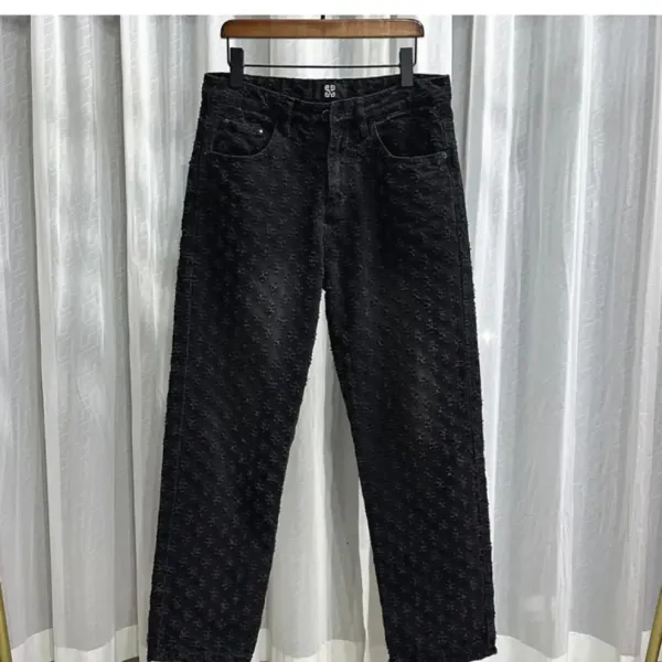 Givenchy Embossed Logo Black Denim Jeans - 5