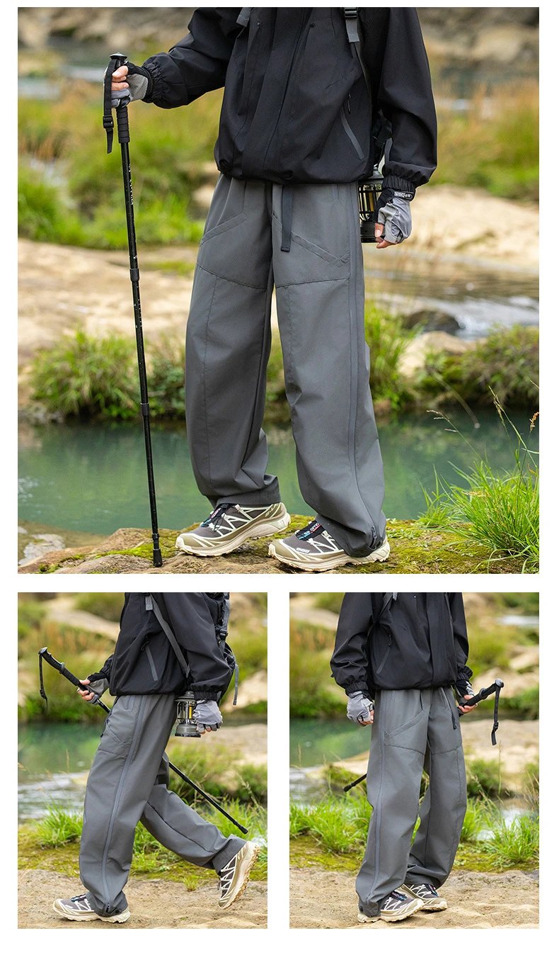 Arc'teryx Alpha SV Jacket Purple + Light Gray Technical Pants + Salomon Trail Running Shoes Outerwear - 22