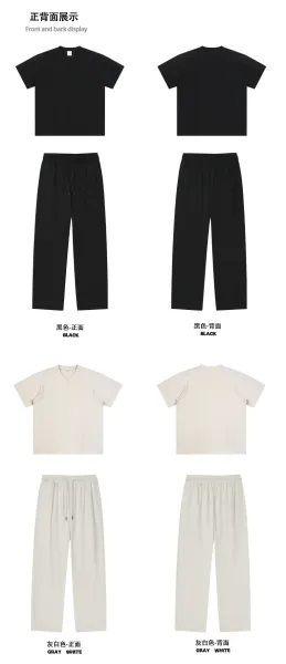 Design Binken Jogger Pants Gray White Sweatpants - 16