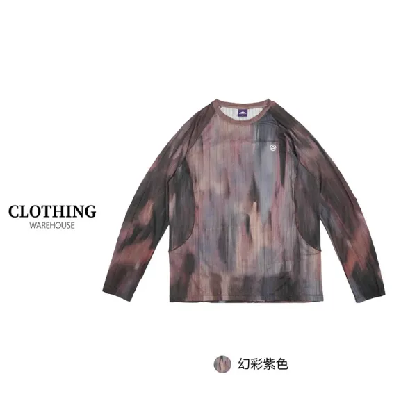 Design Clothing Warehouse Mesh Long Sleeve Top Tops - 6