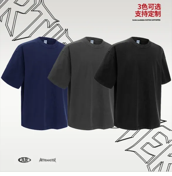 Design Silent Grey 3035 Washed Black Oversized T-Shirt T-Shirts - 4