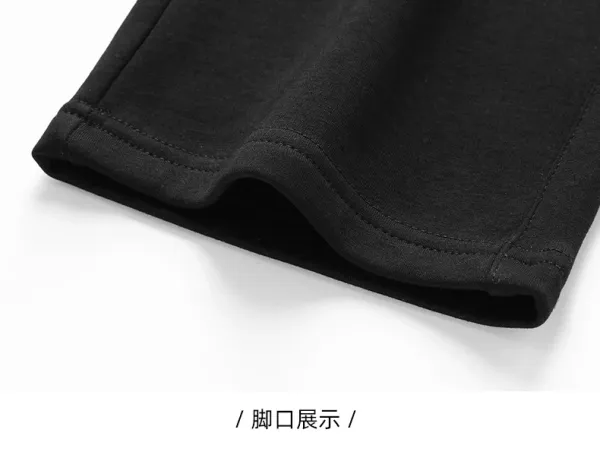 Design Basic Drawstring Sweatpants Gray and Black - 16