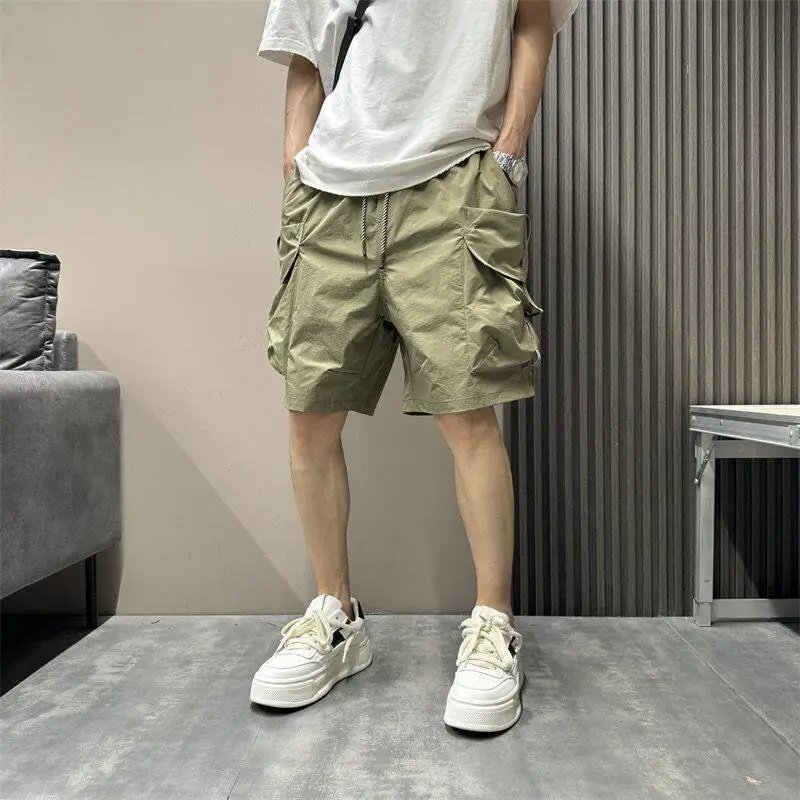 Design Sleek Fox Cargo Shorts Olive Green Shorts - 9