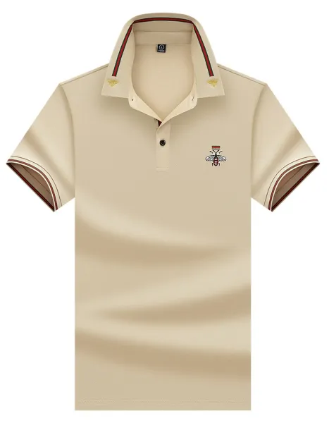 Design Bee Embroidered Polo Navy Blue Tops.polo - 27