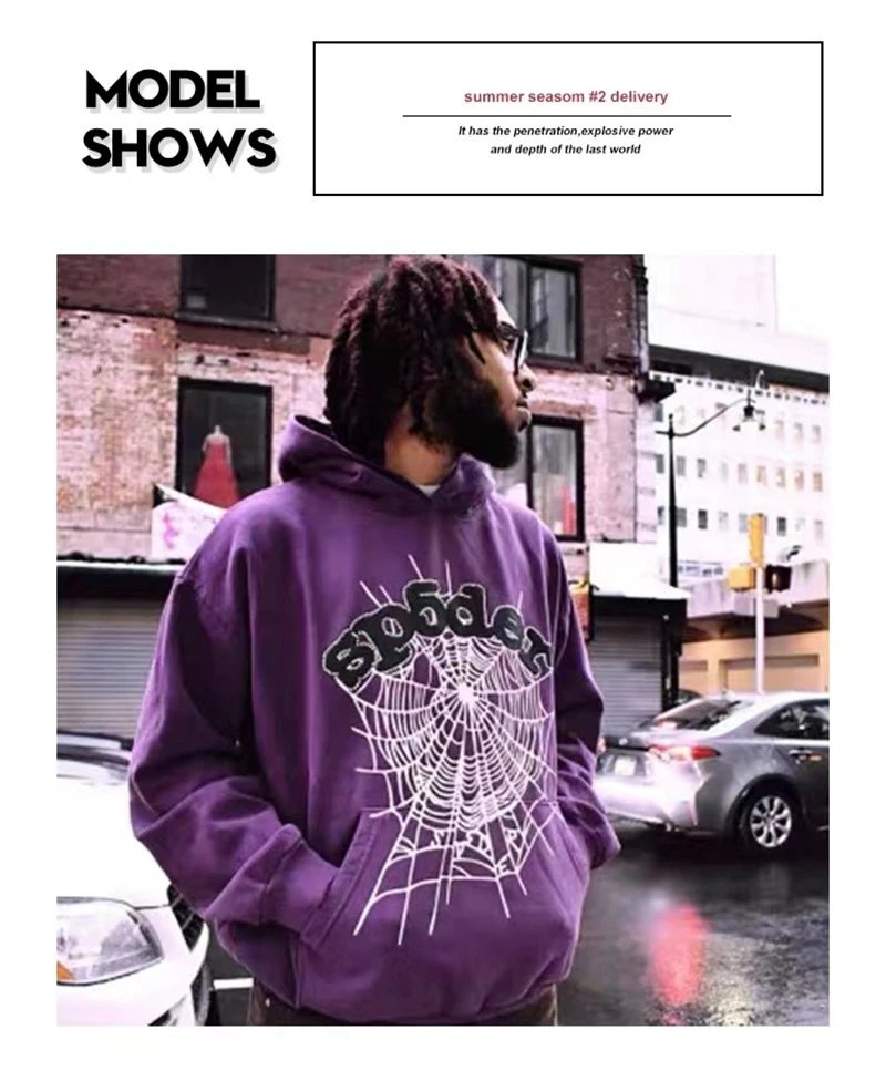 Design Atlanta Spiderweb Graphic Pink Hoodie - 17