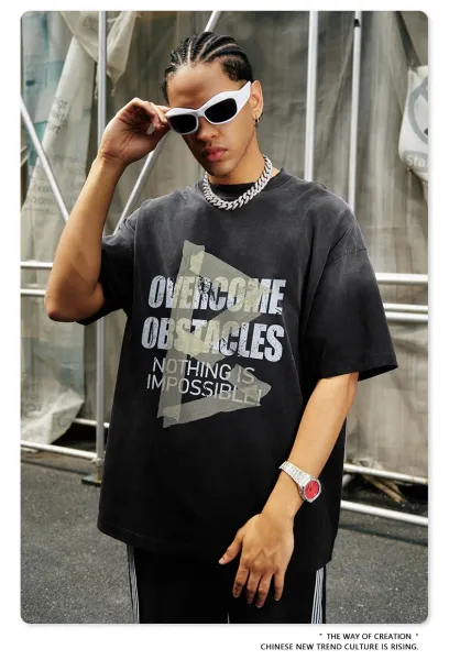 Design BE Thrived Overcome Obstacles Graphic T-Shirt Black T-Shirts - 14